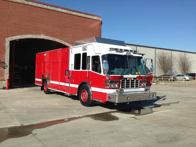 Squad 400 during final inspection trip - Ferrara Fire Apparatus - 3/11/13